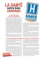 Tract du Front de Gauche : La santé, notre bien commun