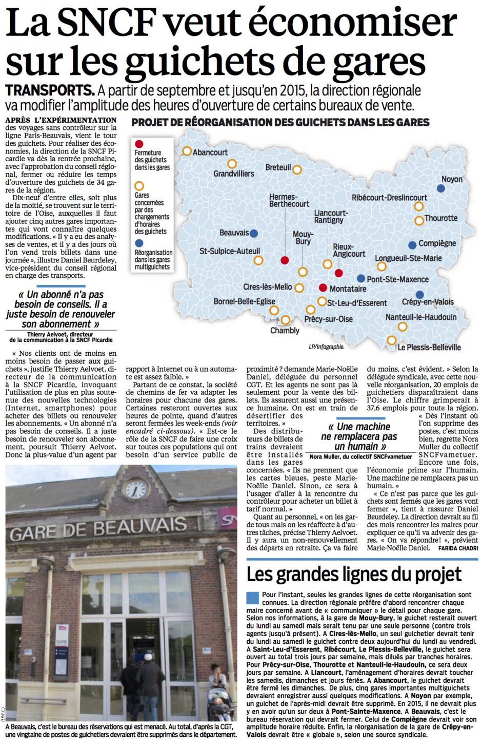 20140804-LeP-Oise-La SNCF veut économiser sur les guichets de gare
